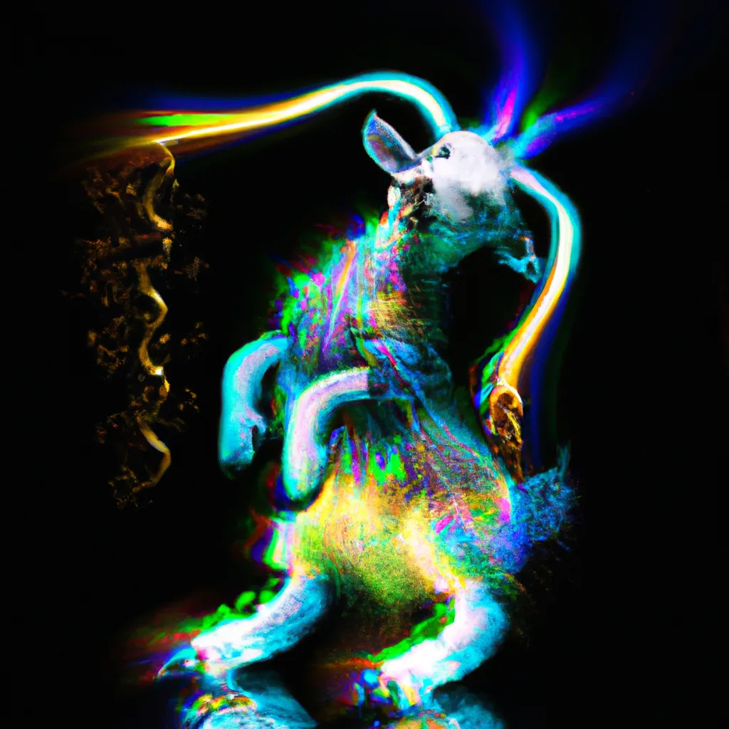 Prompt: Curvaceous Light beings | a cute furry goat as light bending cute angel covered in halogenic streaks of light in the style of Hieronymous Bosch, Bruce Pennington, Dali, Munch, Escher, Klarwein, Yamamoto, Hattori, Leyendecker, Mullins, Magritte, Giger| bioluminescent opalescent iridescent mermaid  | dark background | ultra sharp focus | 3d octane render artstation trending 8k unreal engine | Avatar movie| Disney Pixar Dreamworks 