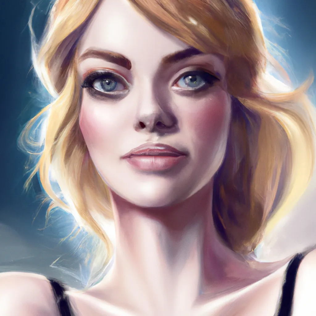 Prompt: Portrait of Emma Ston, in the style of Anna Dittmann, Photorealistic, studio lighting 