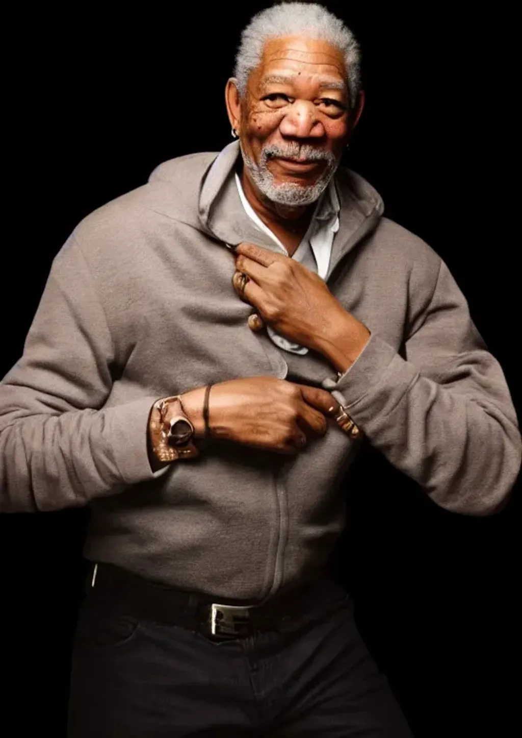 Prompt: Morgan Freeman, 4K, 8K, High resolution