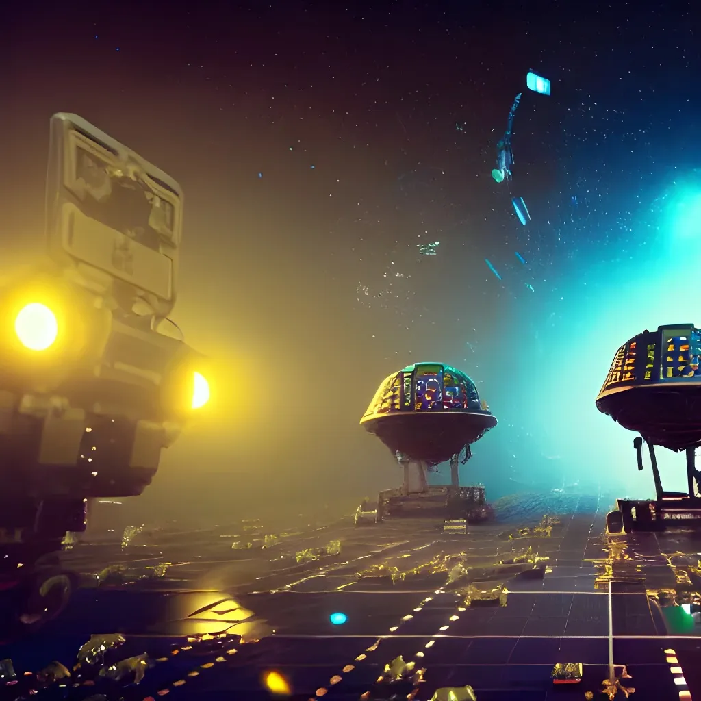 Prompt: space invaders, wide angle, hyper realistic, intricate environment, cinematic, studio light, 3d blender render, physically based render, 8k resolution, trending on art station, Canon, by Tom Carruthers