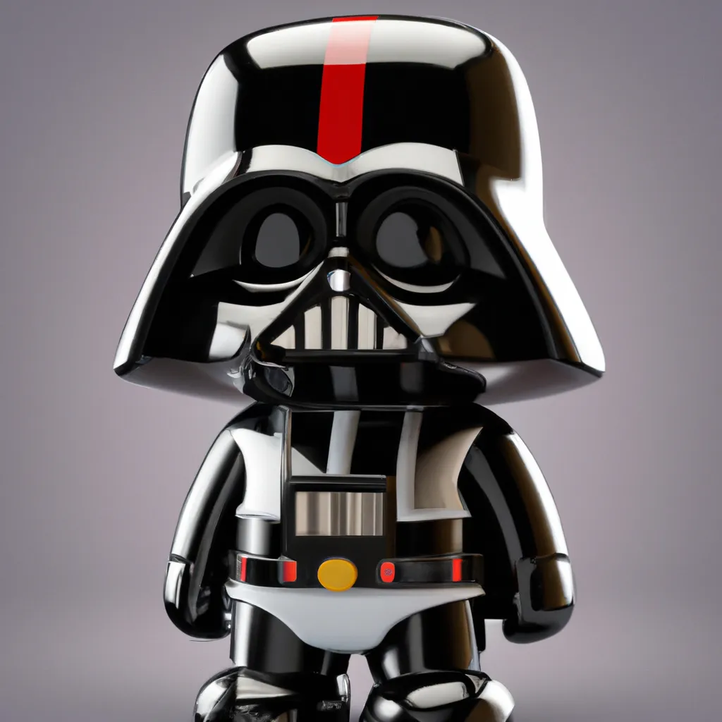 Prompt: 3D Render of Darth Vader by sanrio