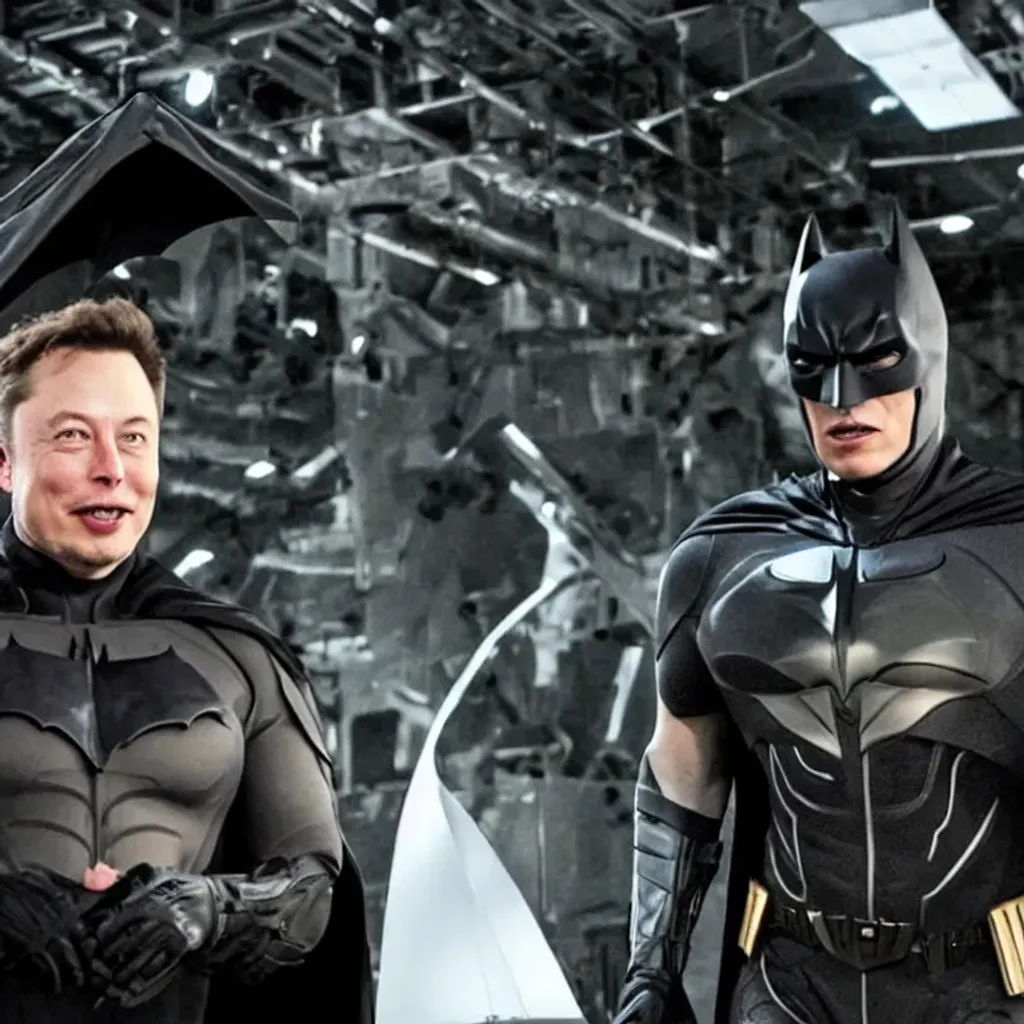 Prompt: Elon Musk as the Batman 