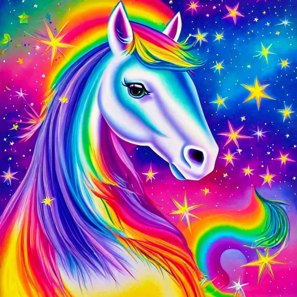 unicorn by Lisa Frank, Painting