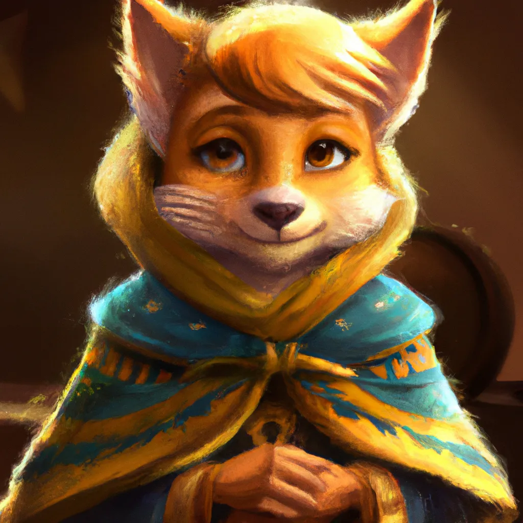 Prompt: An oil painting rendered in Pixar Style, Tiny cute and adorable fox Dungeon Master dressed in fantasy robes, jean - baptiste monge, anthropomorphic, dramatic lighting, 8k, portrait, realistic, fine details, photorealism, cinematic, intricate details, cinematic lighting, photo realistic 8k