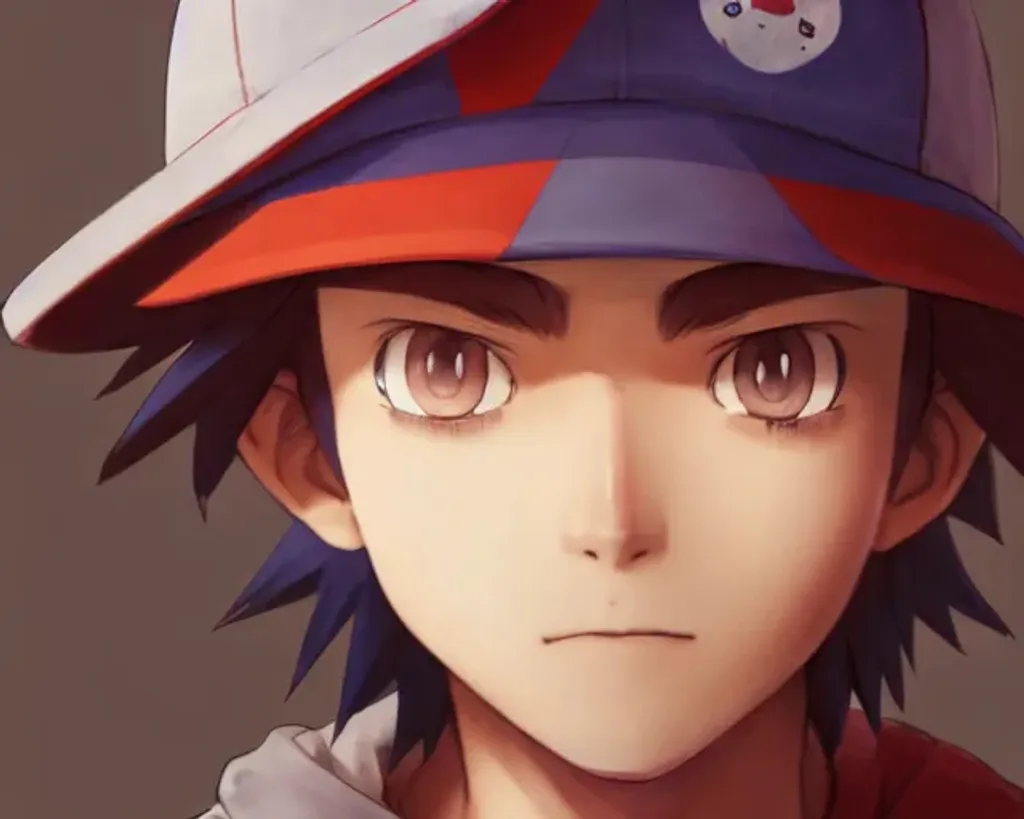 Prompt: Closeup face portrait of a Ash Ketchum, smooth soft skin, big dreamy eyes, beautiful intricate colored hair, symmetrical, anime wide eyes, soft lighting, detailed face, by makoto shinkai, stanley artgerm lau, wlop, rossdraws, concept art, digital painting, looking into camera