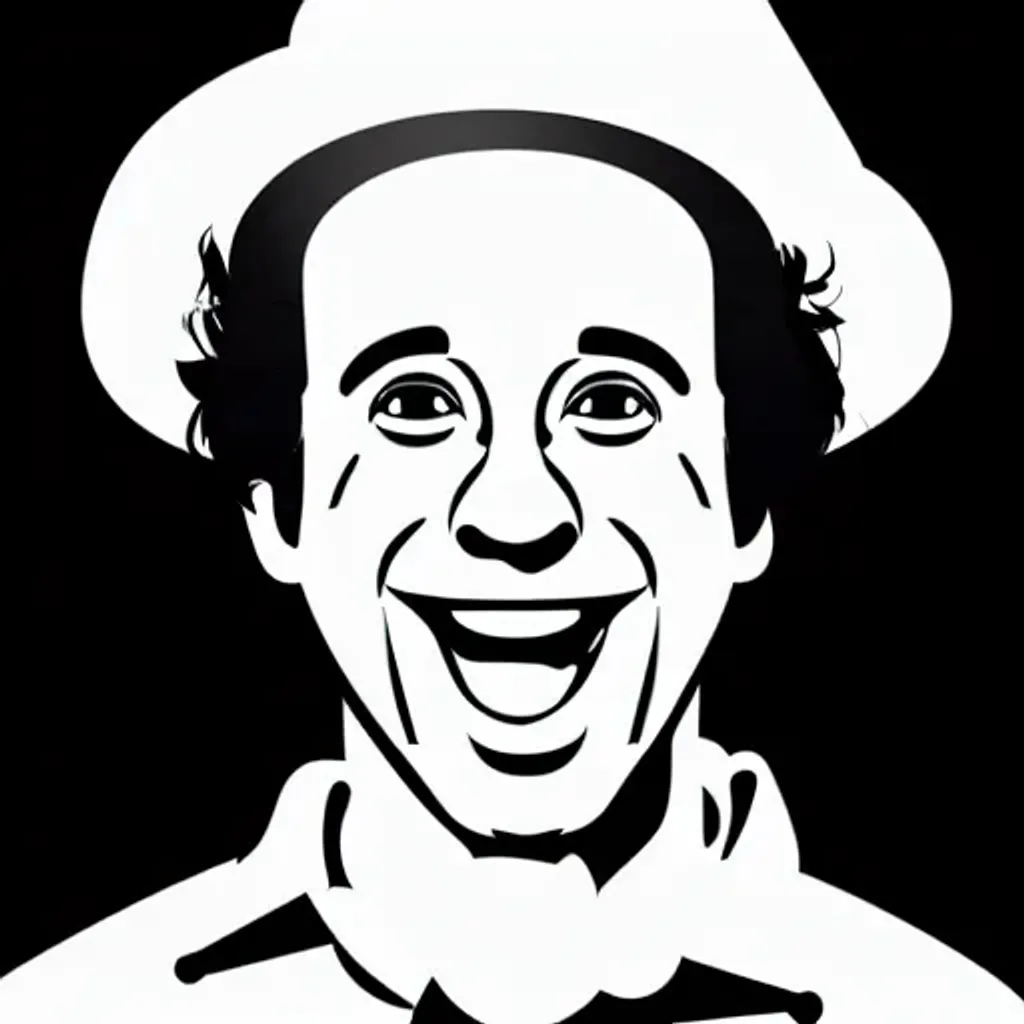 Prompt: a close up of a person wearing a hat, vector art, inspired by Paul Kelpe, reddit contest winner, paulie shore, matlab, sarcastic smiling, young man with medium - length, black and white color photograph, old yearbook photo, emblem, his smile threw shadows, photo of a man, handsome chad chin, ai researcher, ffffound, rigorous