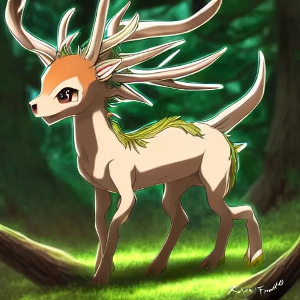 Deer Anime Drawing Sketch, deer, antler, child png | PNGEgg