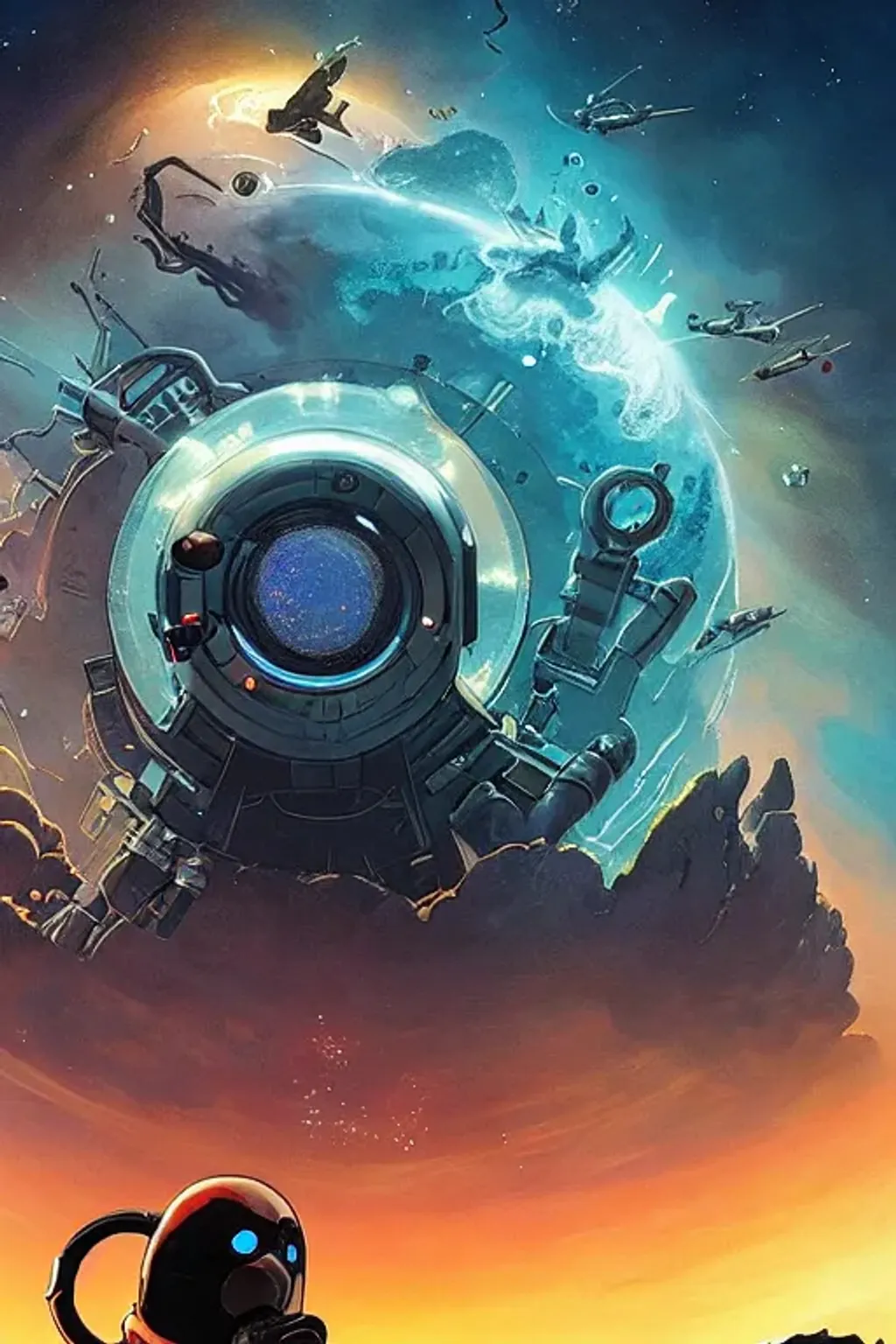 Prompt: black hole poster, cosmos by greg tocchini james gilleard joe fenton kaethe butcher Bosch Dan Mumford Sam Yang Seb McKinnon Peter Chung hideyuki morioka ito ogure vofan paul lehr chris foss victo ngai, (Kandinsky:0.5) art style photorealistic, studio photography, hdr, 8k, Cannon EOS 5D Mark III, muted colors