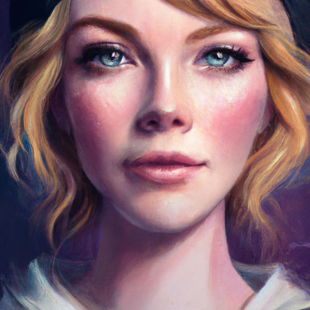 Prompt: Portrait of Emma Ston, in the style of Anna Dittmann, Photorealistic, studio lighting 