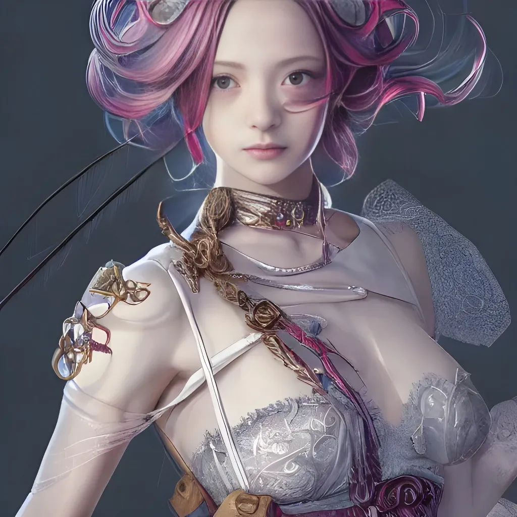 Prompt: studio portrait of colorful female cleric as absurdly beautiful, elegant, young gravure idol, ultrafine photorealistic face illustration by kim jung gi, irakli nadar, intricate linework, sharp focus, bright colors, matte, octopath traveler, final fantasy, unreal engine highly rendered, global illumination, radiant light, intricate environment