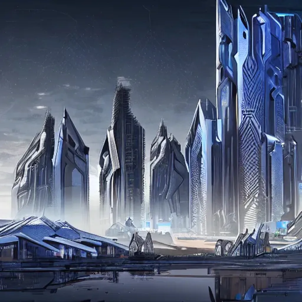 Prompt: Wakanda, cityscape, architecture, Arcane design, detailed, smooth