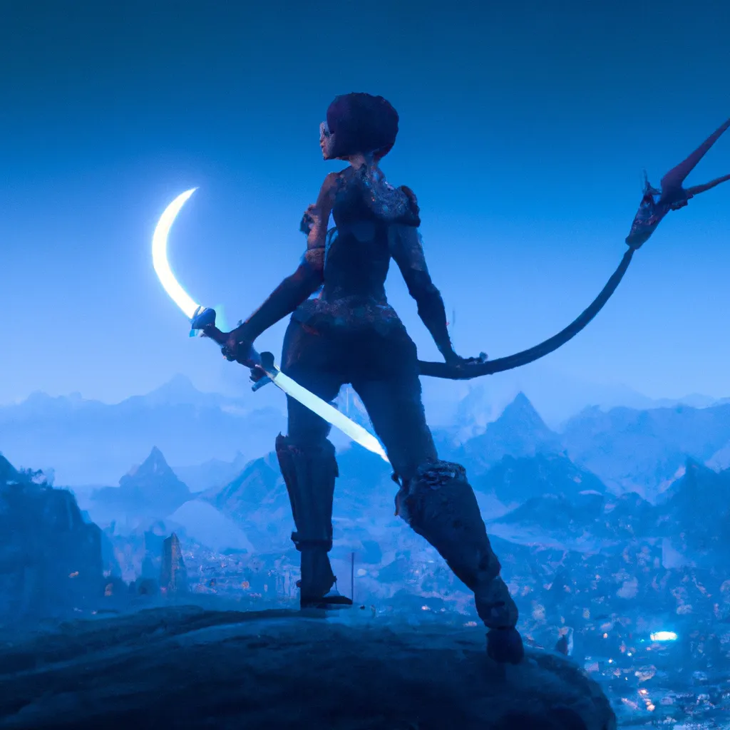 Prompt: Destiny 2 Female Hunter holding arc staff, unreal engine, high quality, in moon light on a cliff with the view over a cyberpunk city
























