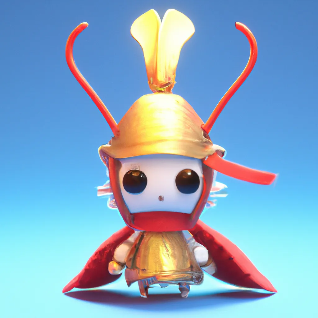 Prompt: cute chibi shrimp tempura in a samurai warrior suit, 3d render, unreal engine 5