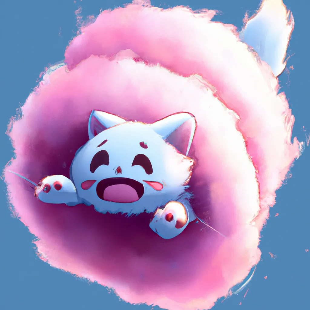 Prompt: A chibi cat skydiving into a pie of cotton candy, digital art, highly detailed and high quality, studio quality,8k,well drawn, extremely coherent 