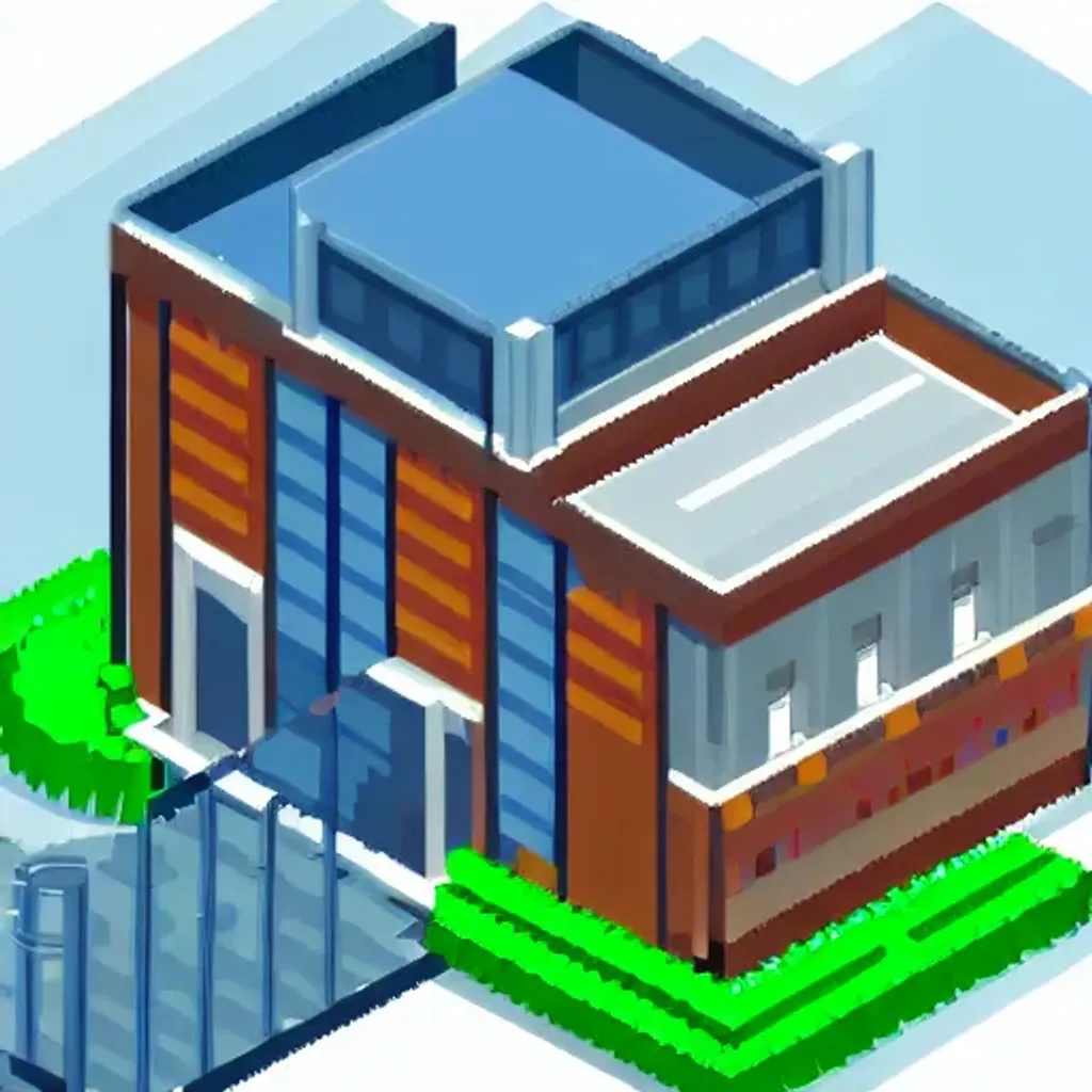 Prompt: 2d hospital building, pixel art