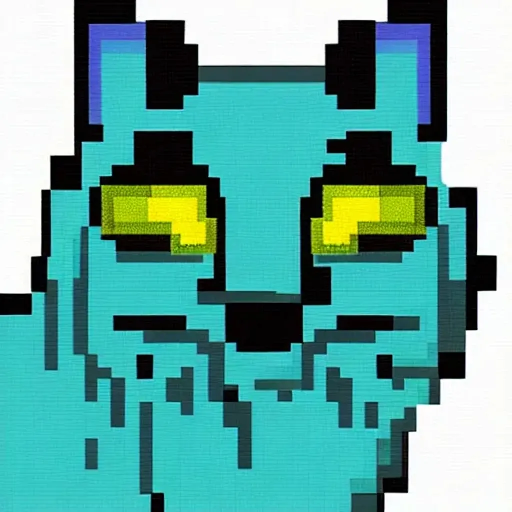 Prompt: pixel art cat, pixelated, 32x32 pixels, black background