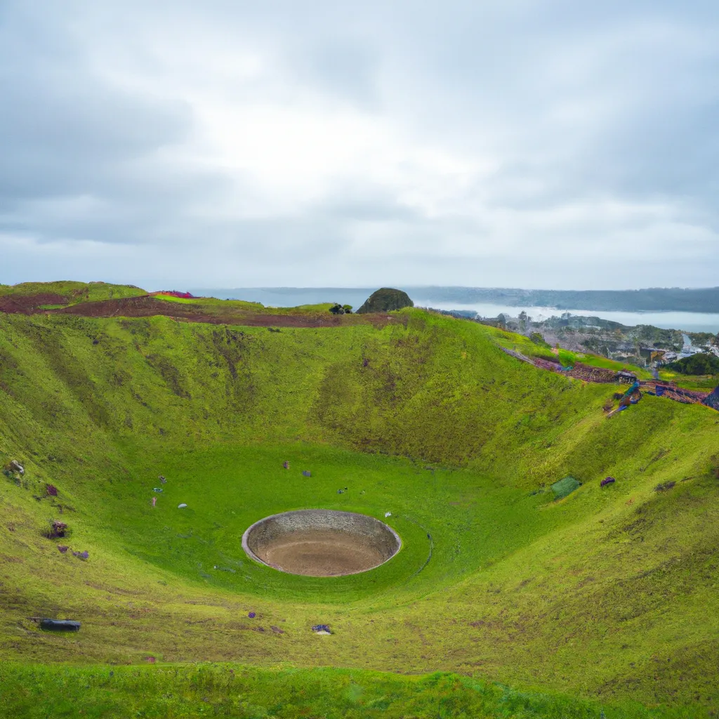 Prompt: Mount Eden crater