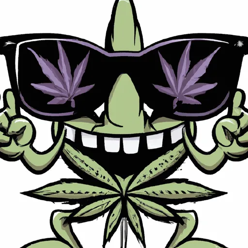 cool cannabis monster with sunglasses | OpenArt