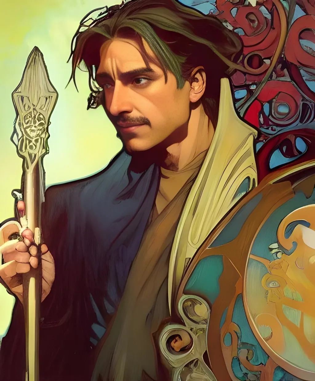 An epic fantasy comic book style portrait painting o... | OpenArt