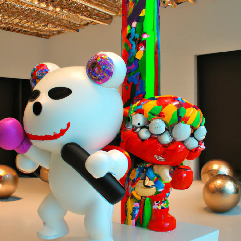 Prompt: Bar Fight, by Takashi Murakami 