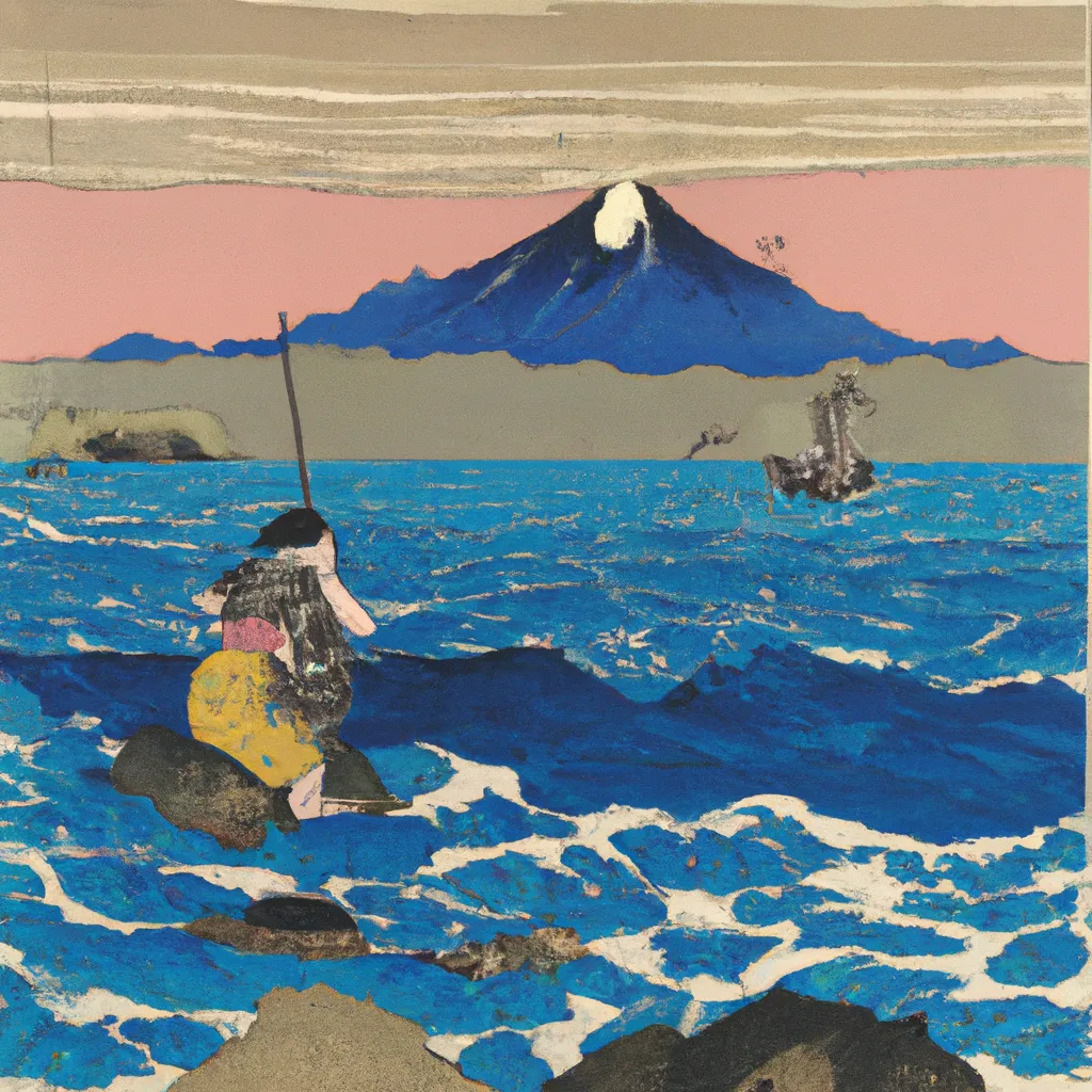 Prompt: a beutiful painting by Katsushika Hokusai