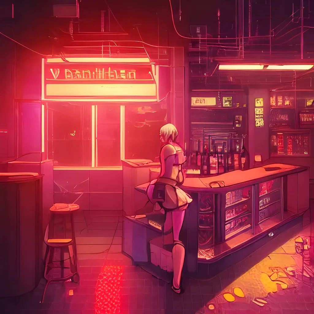 Beautiful Illustration Of Anime Va11 Hall A Cyberpun Openart