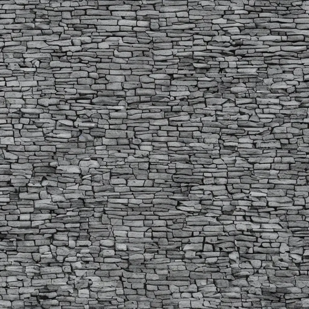 Prompt: black and white brick wall