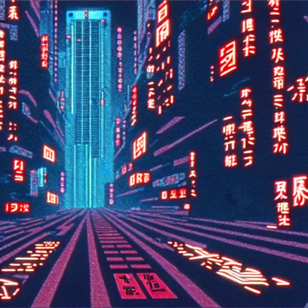 cyberpunk street view, film still from japanese, Stable Diffusion