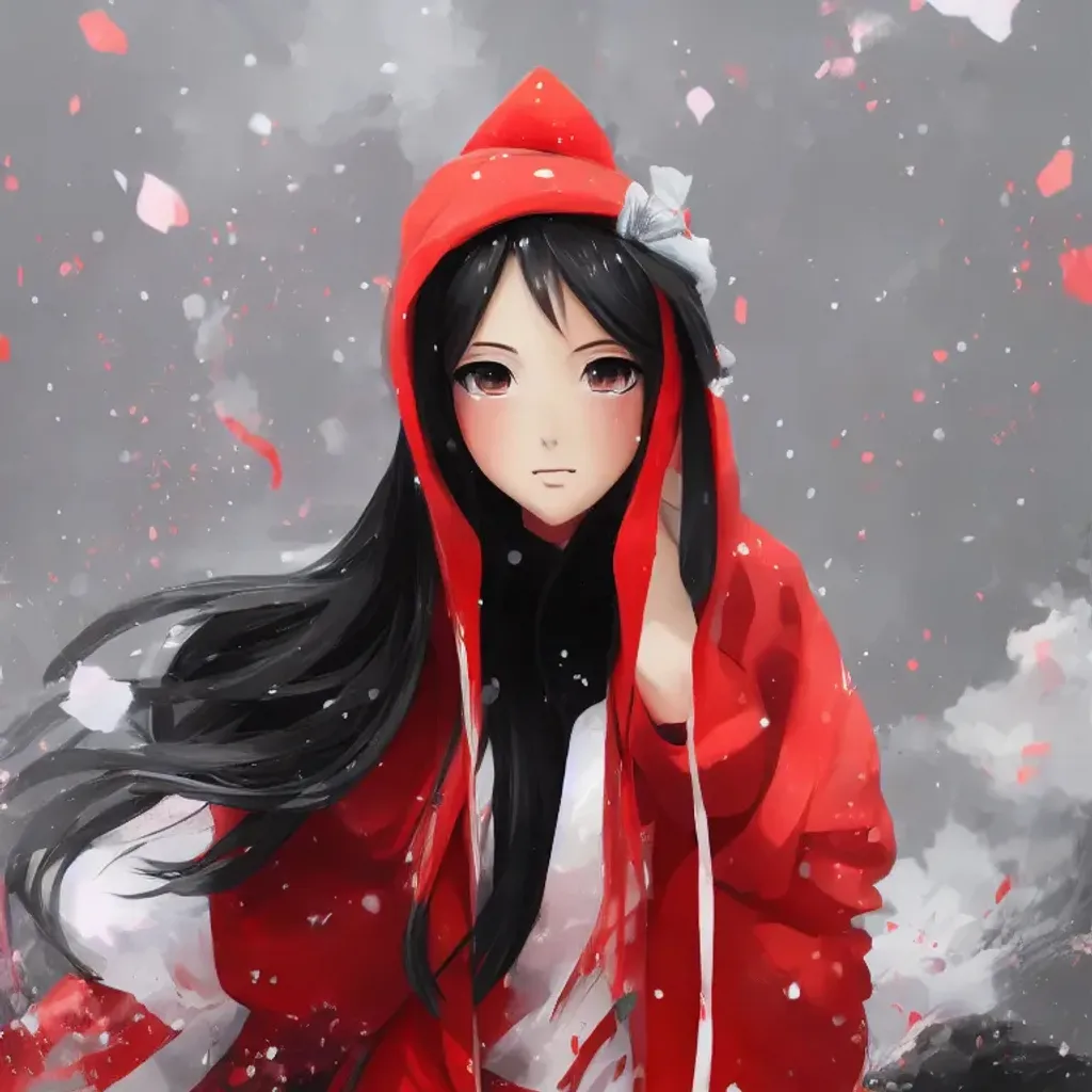 Anime red cheap hoodie