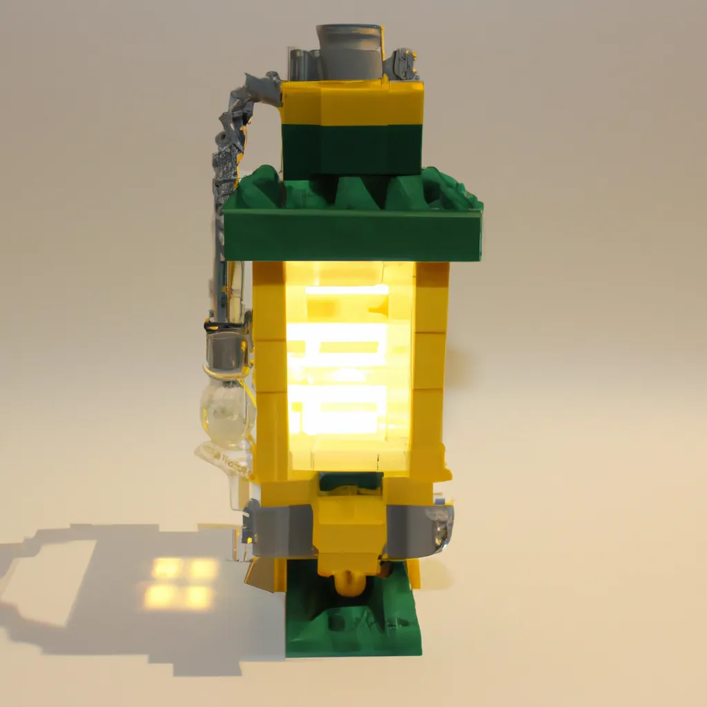 Prompt: big scale lego lantern moc