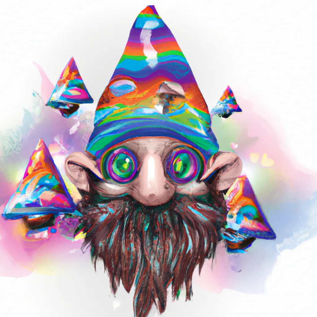 third eye mushroom character knome illustration acid... | OpenArt