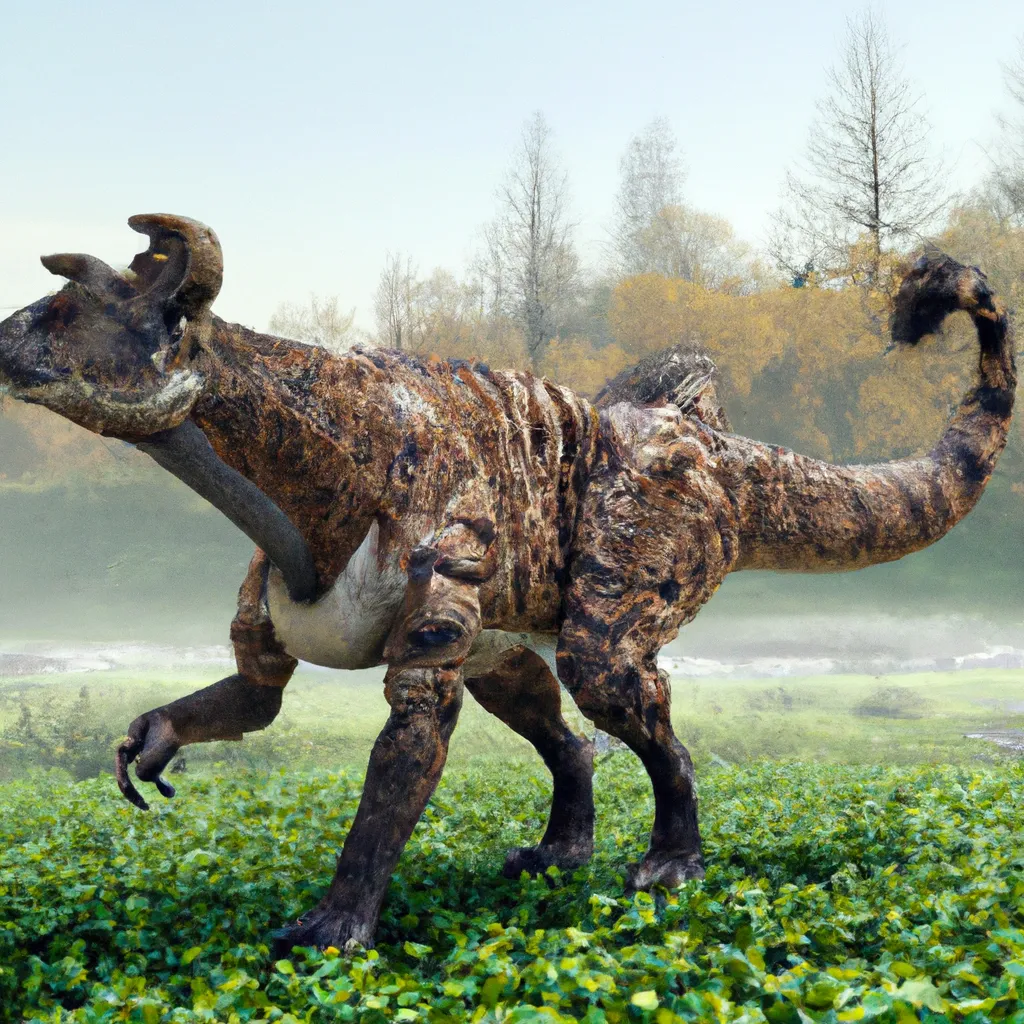 Prompt: a dinosaur chimera look similar to a wolf  and a jay , and similar to the Panthera pardus tulliana and  bear,  warning coloration on the skin, .  pre-historic, view of full body, Full shot, Long shot, speculative evolution. Highly realistic, accurate anatomically correct paleoart, ultra-realistic CGI representation,  hyperrealistic, award-winning wildlife photography,  4k, trending on artstation, staged photography , scientifically correct