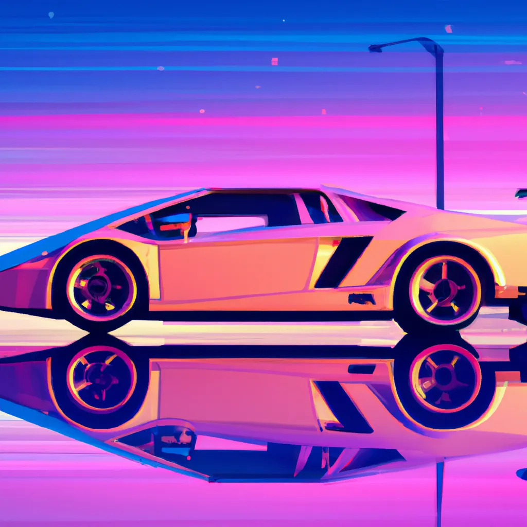 Synthwave Sports Car OpenArt synthwave-sports-car-openart