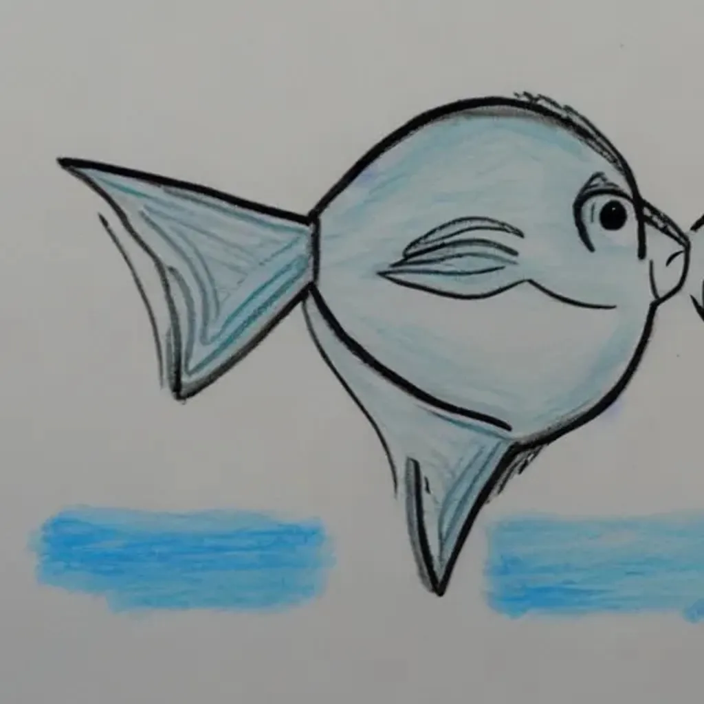 Prompt: Poorly drawn fish