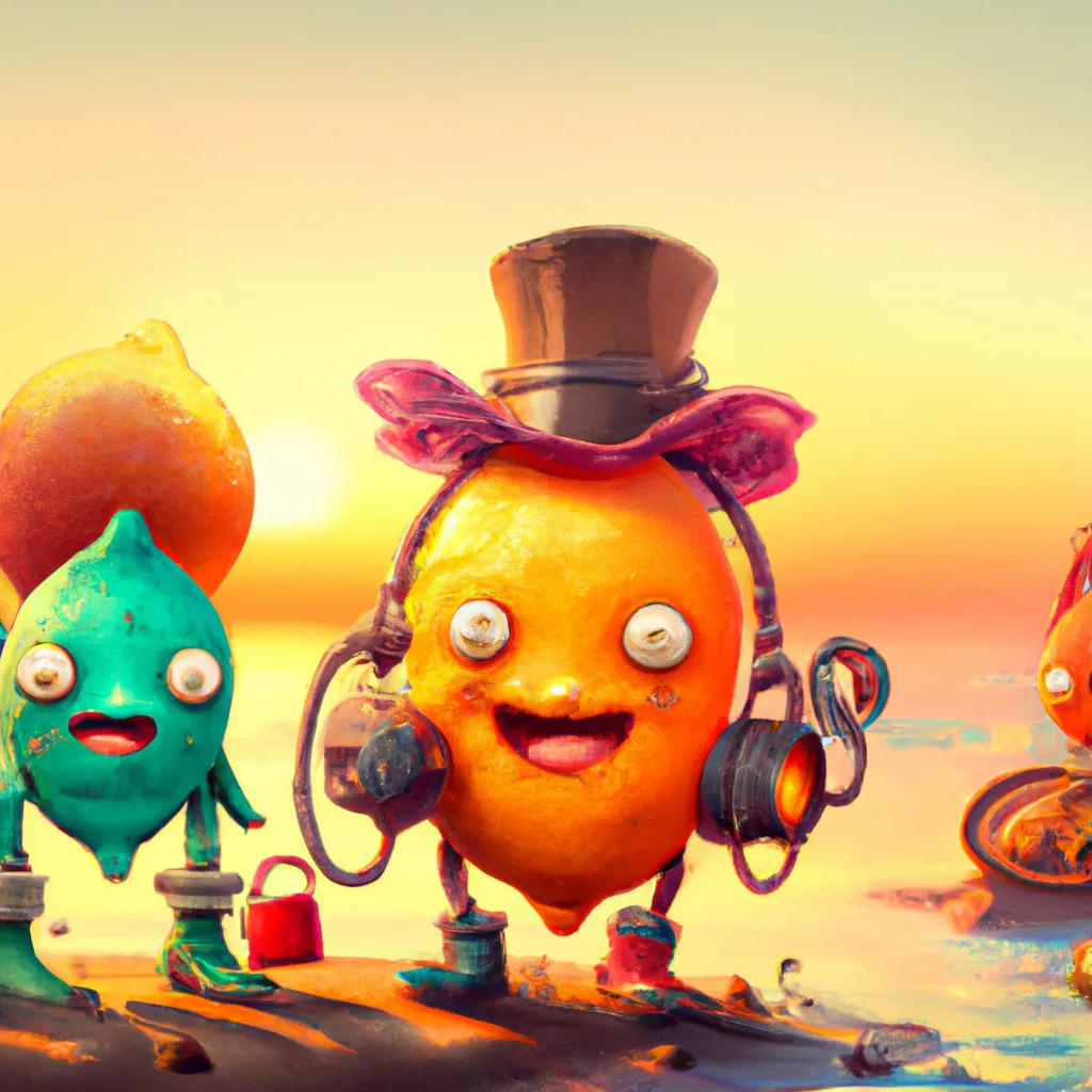 the-cute-lemon-familly-character-on-the-beach-steam-openart