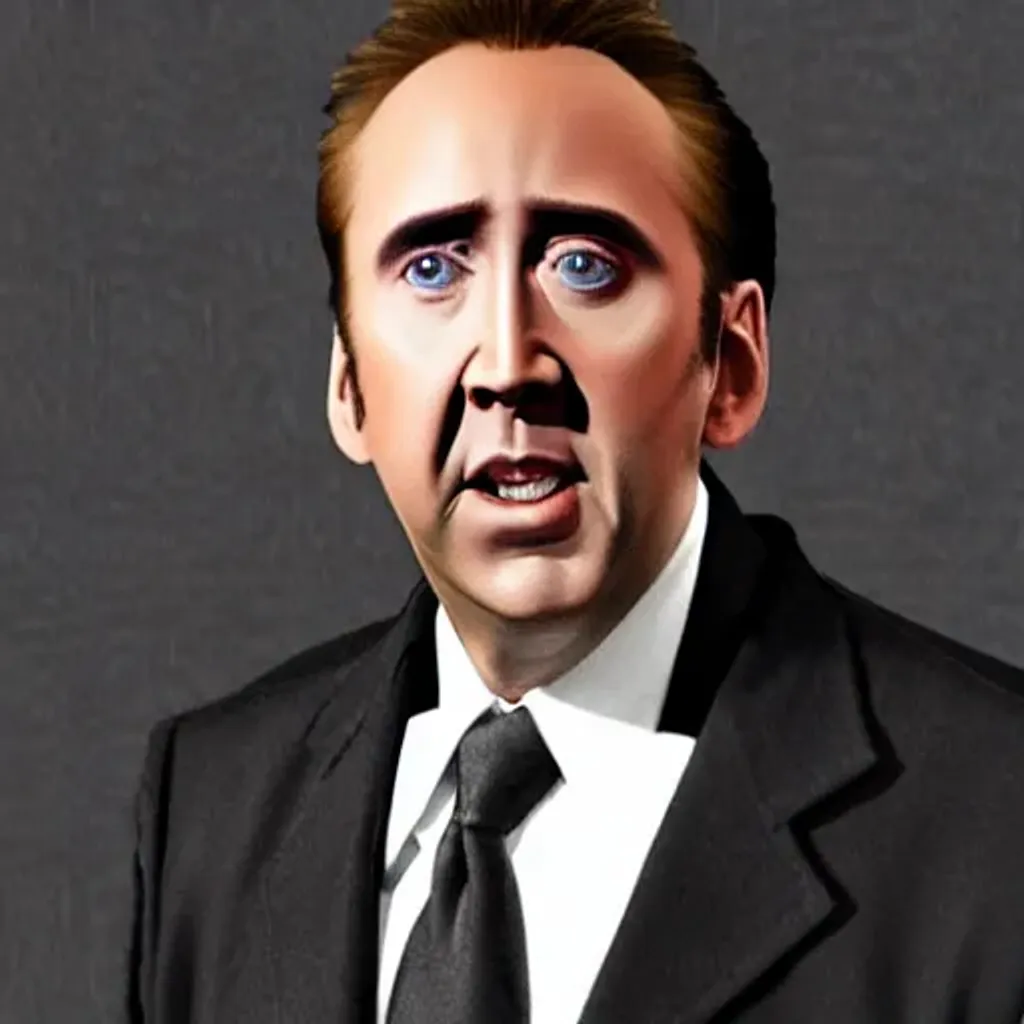 Nicolas Cage as a school girl | OpenArt