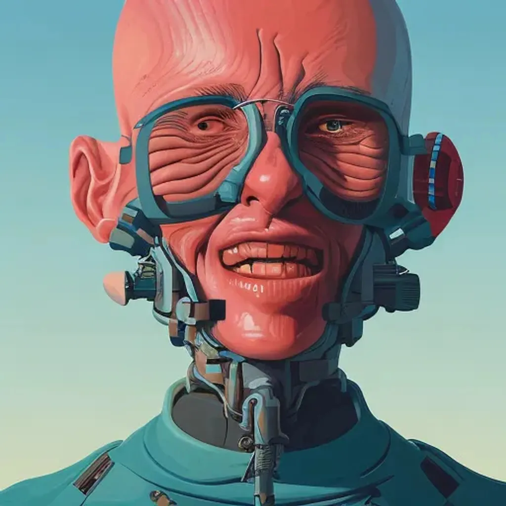 portrait of a highly detailed, cyberpunk, closeup co... | OpenArt