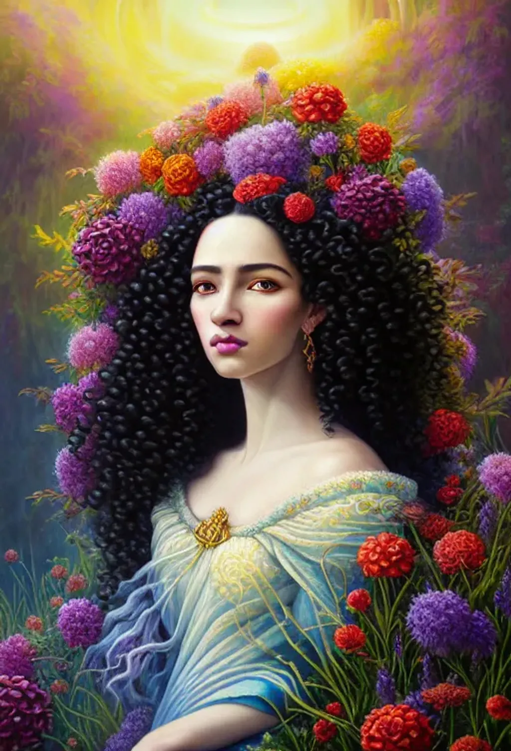 Epic Fantasy Painting, High Detailed Portrait, Beaut 