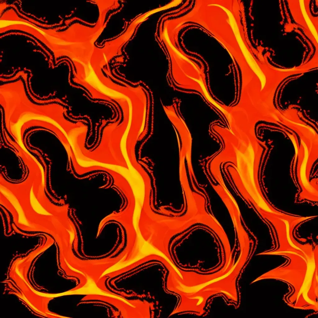 Prompt: [abstract vector alipcart] fire texture, heat waves, smokes, huge fire pattern [4k digital art]