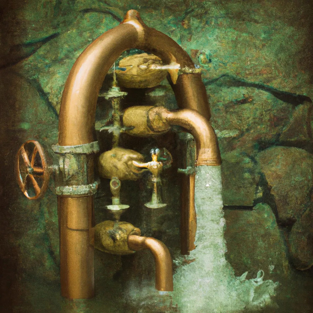 Prompt: steampunk waterfall
