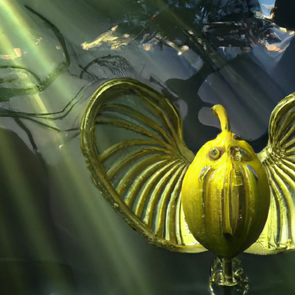 Prompt: A spectacular 3D render of a cybergenetical, hellish, Cthulhu, Fabergé lemon with wings, that poses in front of a captivating fairyscape. Suspicious rays of light, skeumorphism, ultra high quality, unreal engine, super realism, shot on Nikon AF-S Nikkor 120mm, H.R. Giger, John Atkinson Grimshaw, M.C. Esher, Artstation.

