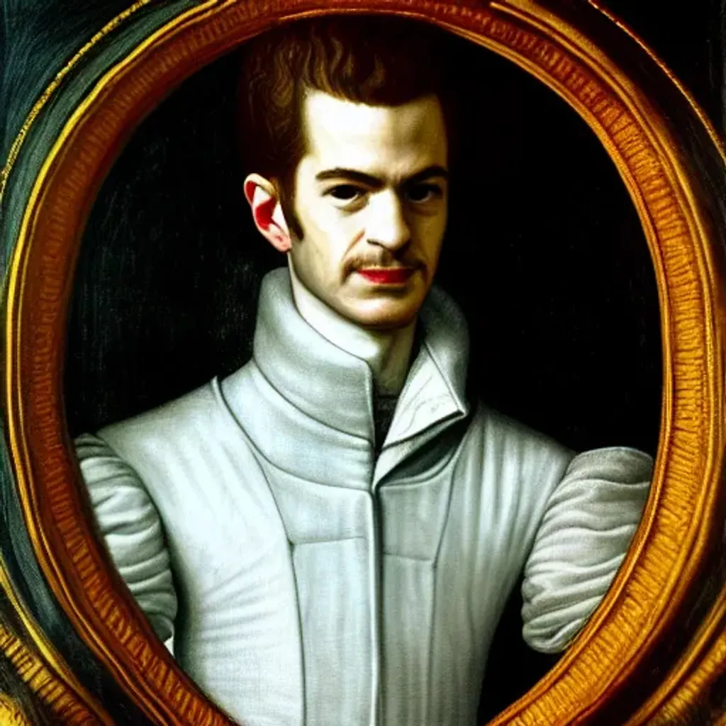 Prompt: Portrait of Andrew Garfield by Sofonisba Anguissola