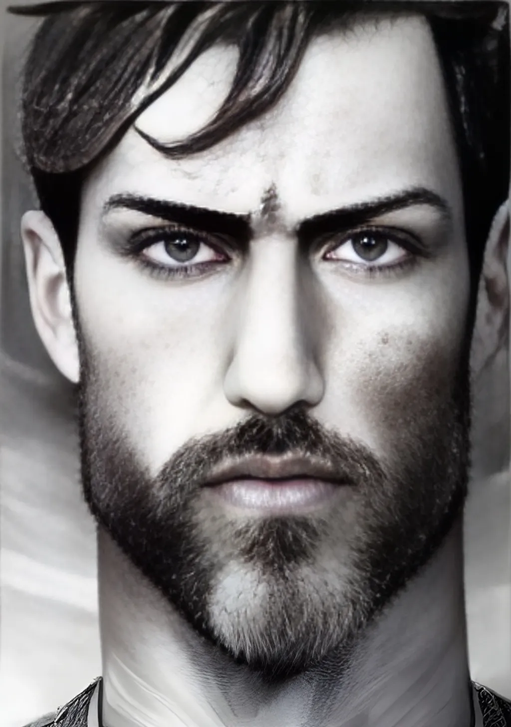 Prompt: handsome rugged man, auburn hair, early 30's, short auburn beard, dark brown eyes, breathtaking, slender muscular man, detailed eyes and facial features, artgerm, low angle shot, digital painting, masculine, manly, fantasy atmosphere, great composition, vivid cinematic lighting, cinematic shot, extremely cinematic, detail, realistic