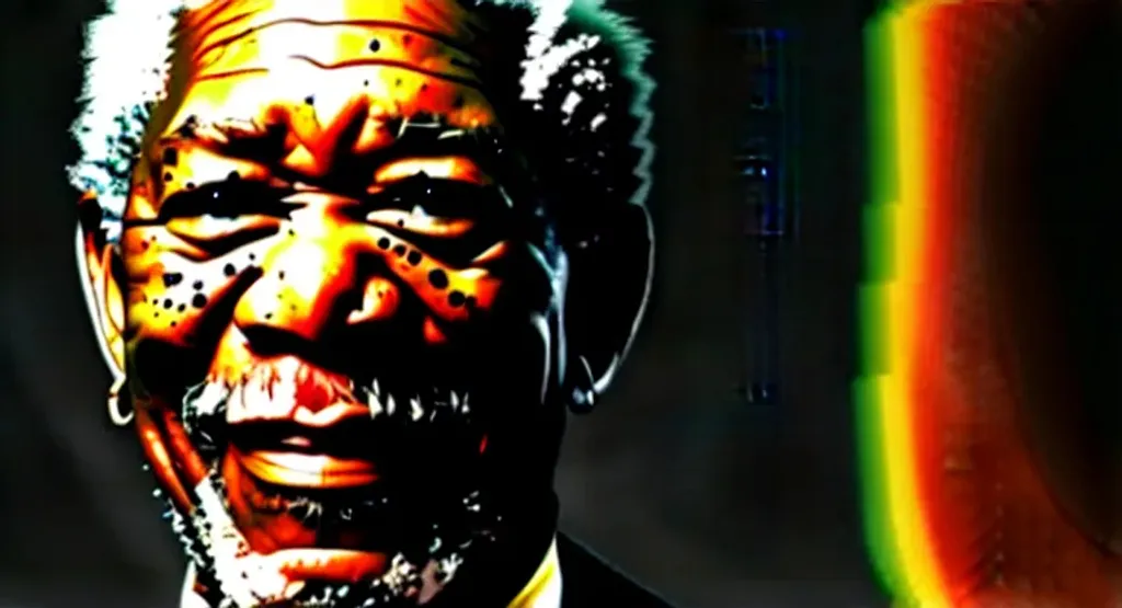 Prompt: Morgan Freeman, happy, 4K, 8K, High Resolution