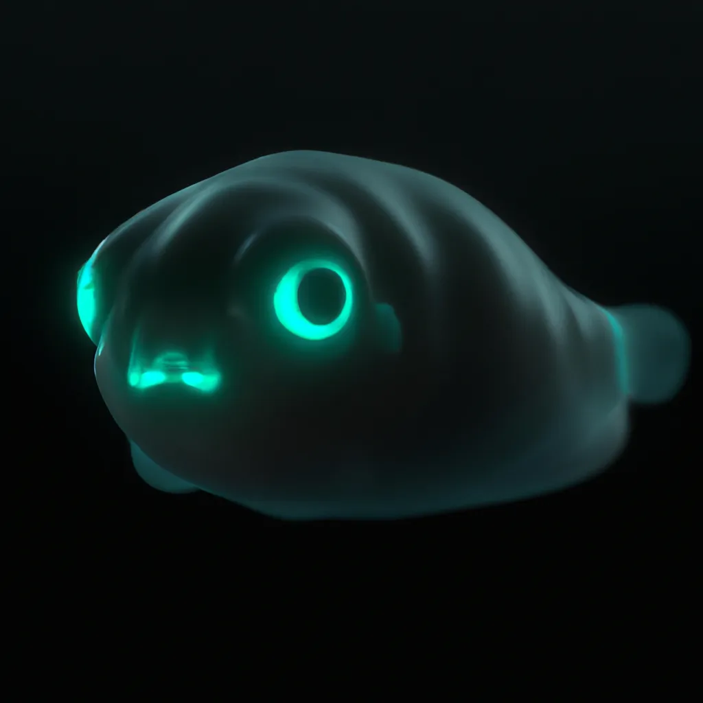 Prompt: Blob Fish Minion, bioluminescent, sharp focus, cinematic, extremely detailed, smooth, cute 4d rendered, trending in artstation