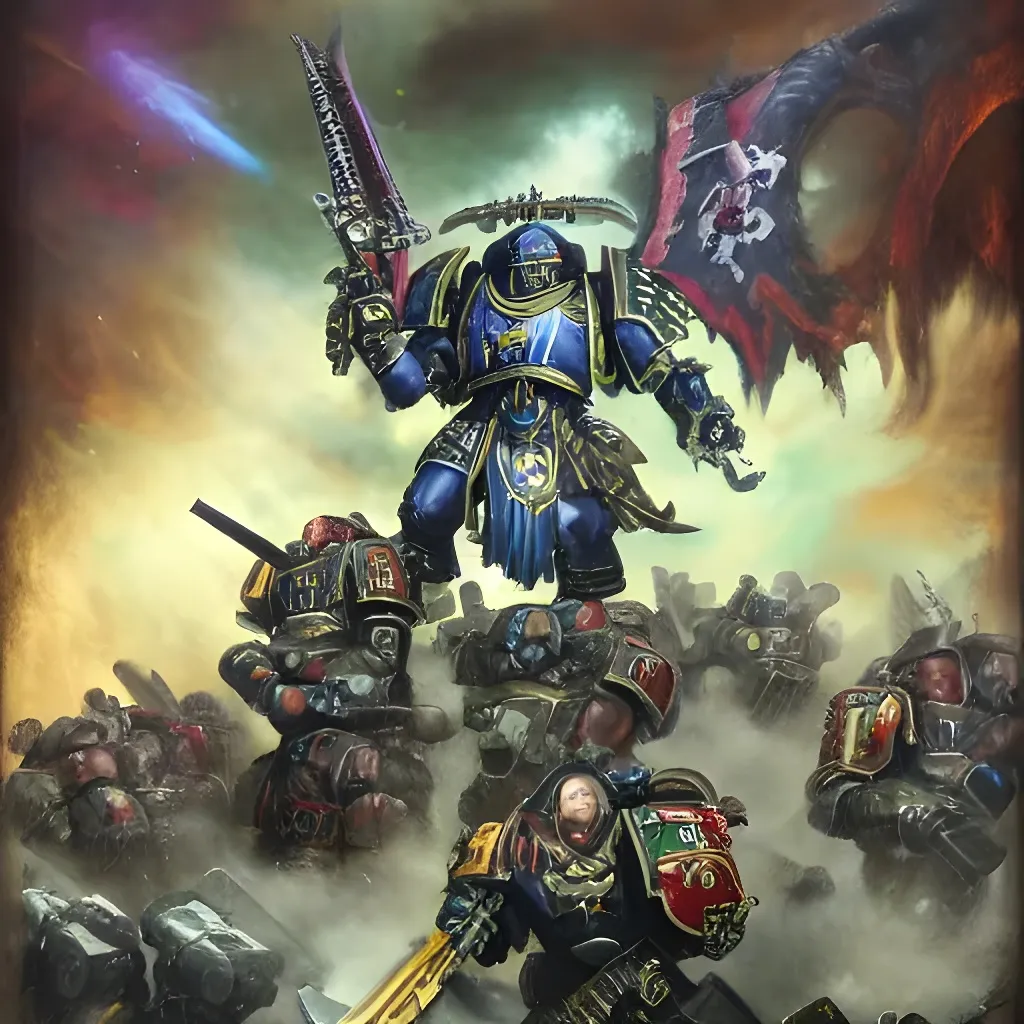 Prompt: Warhammer 40k Art