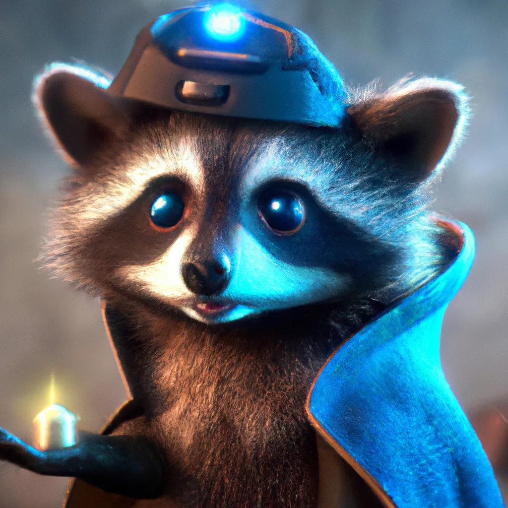 Pixar style, tiny cute and adorable raccoon dungeon... | OpenArt