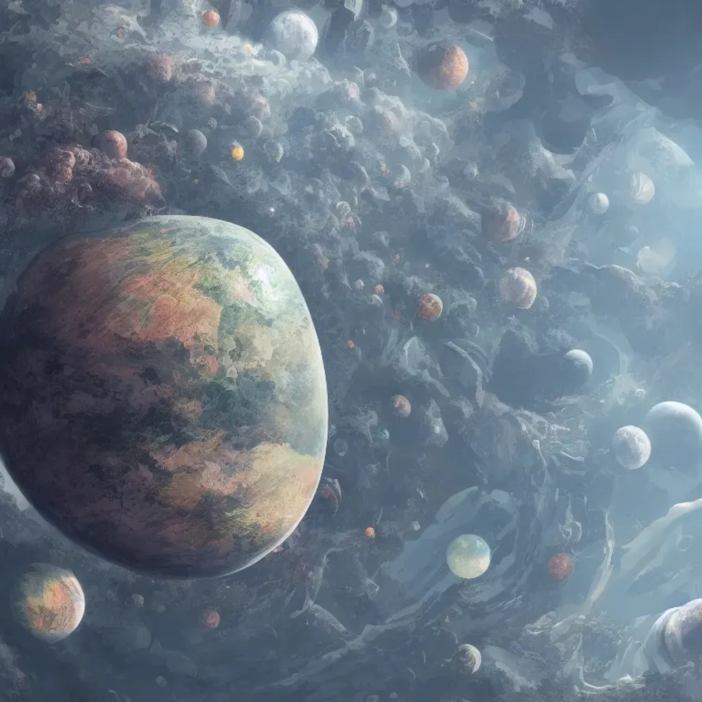 Prompt: hyper detailed, 8k, concept art, random planet