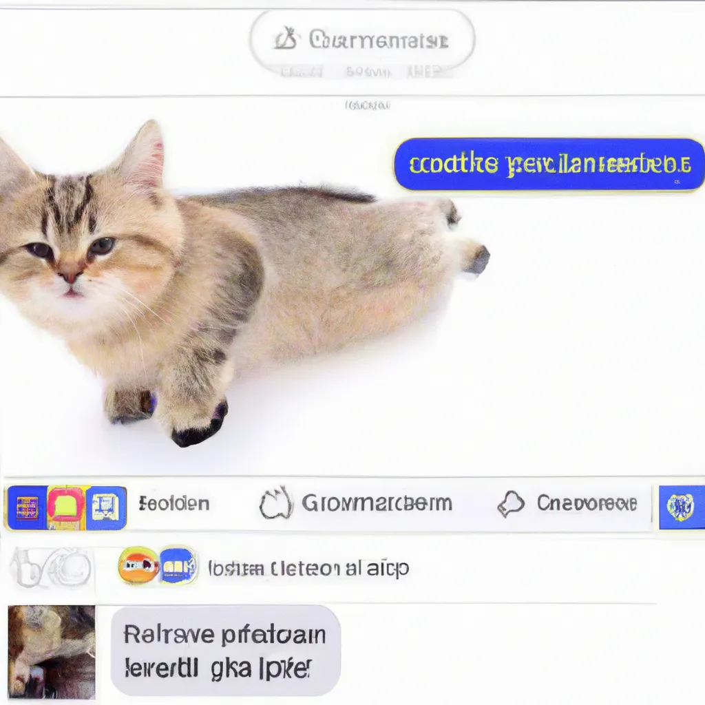 Prompt: A screenshot of a cat meme on facebook in the early 2010s.