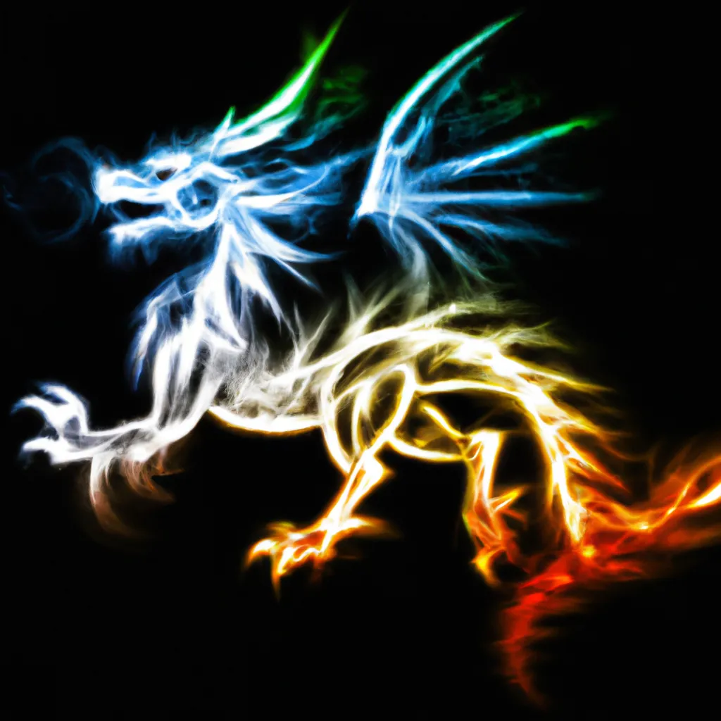 Prompt: Spectral dragon